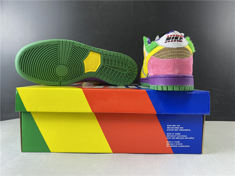 nike dunk low pro iw purple/ yellow 318403-137