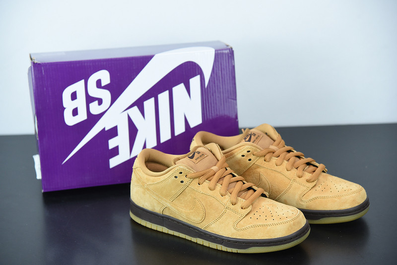 nike sb dunk low “wheat mocha” bq6817-204