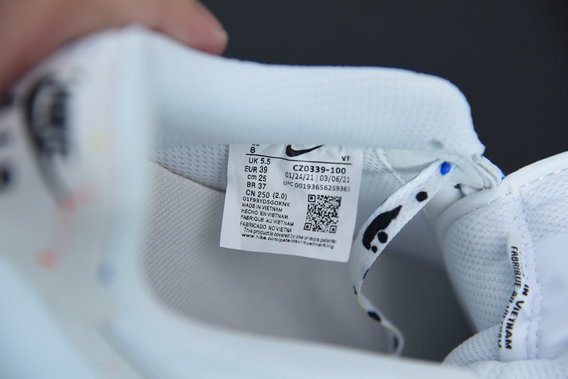 nike air force 1 low 07 lv8 paint splatter white cz0339-100