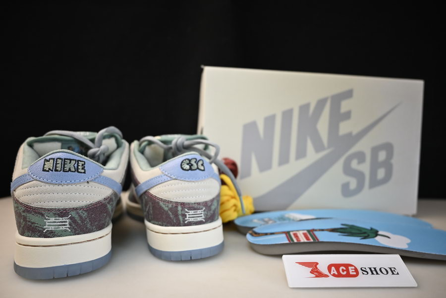 crenshaw skate club x nike sb dunk low fn4193-100