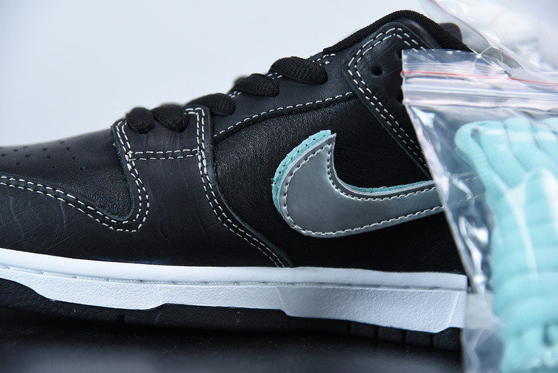 nike sb dunk low black x diamond S*pply x co bv1310-001