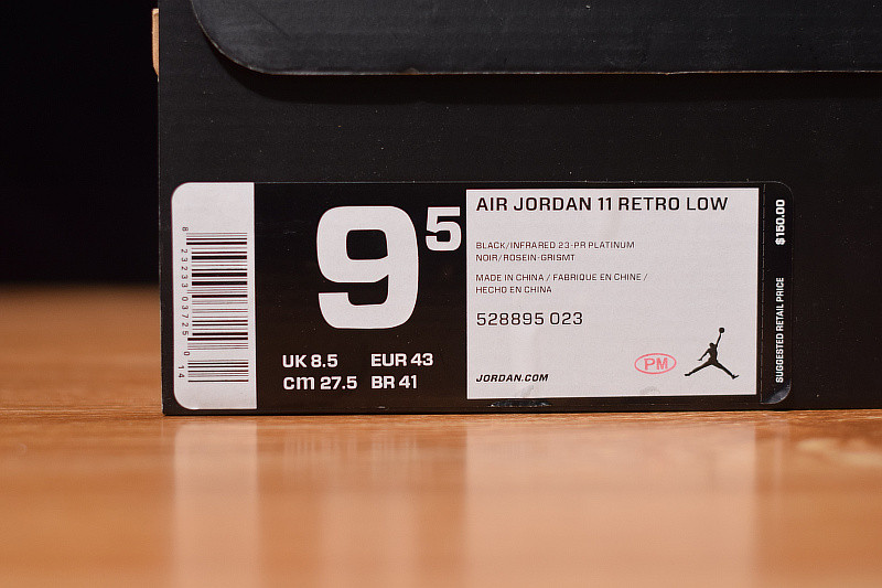 air jordan 11 retro low "infrared 23" 5258895-023