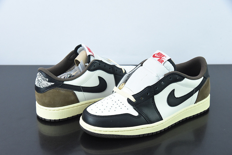 travis scott x air jordan 1 low dark mocha black cq4277-105