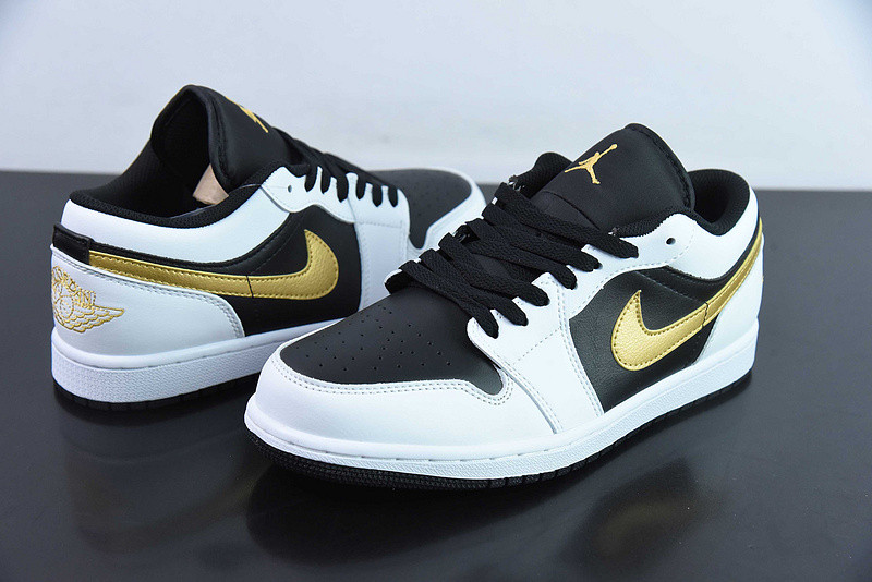 air jordan 1 low “gold swoosh” 553558-172