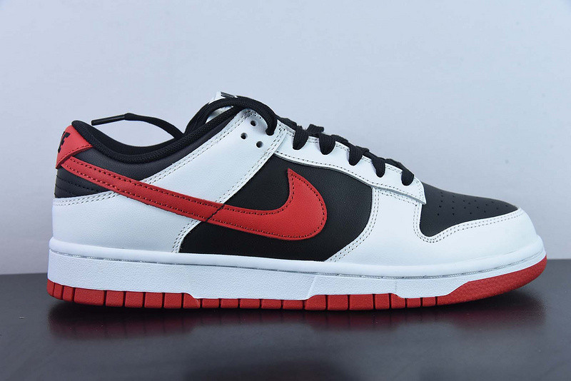 nike dunk low ''white black red'' fd9762-061
